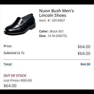 Nunn Bush Shoes (Model:  Lincoln)